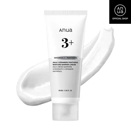 [Anua] 3 Ceramide Panthenol Moisture Barrier Cream (100ml/3.38 fl.oz.) | Hyaluronic Acid, Non-Comedogenic, Moisturizer, Korean Skin Care, redness soothing, ceramide, panthenol, skin barrier