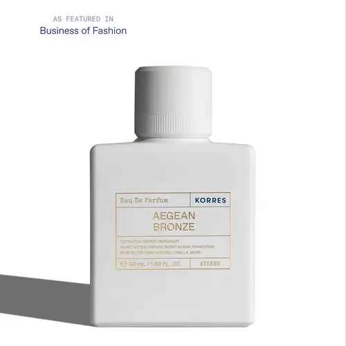 Aegean Bronze Eau de Parfum Aromatic Solar Amber Fragrance | KORRES