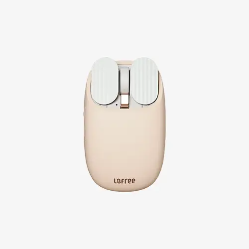 Lofree Wavy Chips Dual-Mode Wireless Mouse, Gesture Control, Lightweight Design, Ideal for Work From Home, Milk Shake & Olive Color Options, Computer Office Accessory