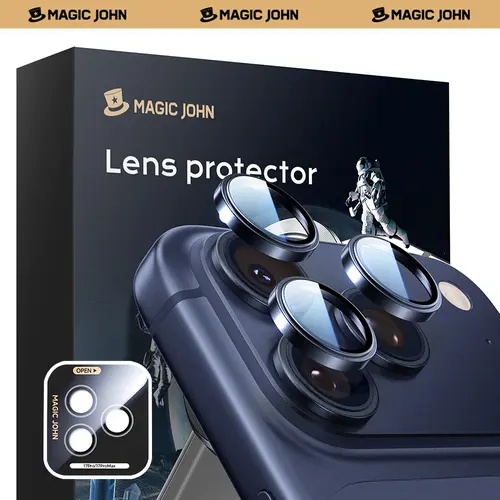 MAGIC JOHN iPhone Ultra Lens Protector for Handheld Cellphone Devices, 99% Clarity, Anti-Scratch, Easy Installation, Shockproof Casing Compatible Accessory, Transparent, Tempered,back to school,back to school haul