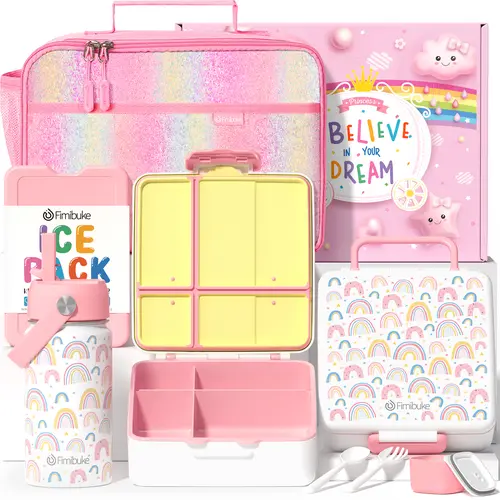 Fimibuke Bento Lunch Box with 4 Compartments – Multiple Set Options