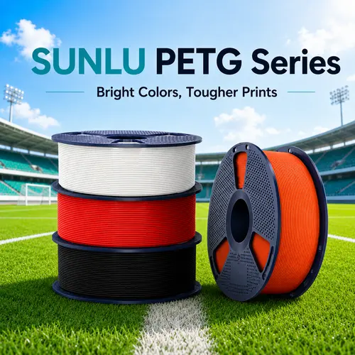 SUNLU PETG 3D Filament 1KG | 5 TO 10 ROLLS | Mix & Match Any Color | Compatible with 1.75mm FDM 3D Printers-1217