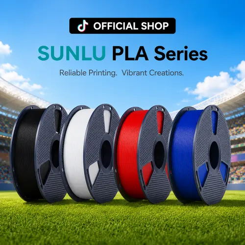 SUNLU PLA 3D Printer Filament, 1KG, 1.75mm, Bubble-Free, 100% Neat Rate, Vibrant Colors, Smooth & Reliable, FDM Printer Compatible, Ideal for Beginners/Pros’ Models & Crafts, Available in Bone White, Coffee-Brown, Gold 2081