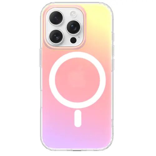 ORNARTO Daylight Glow Gradient Polycarbonate Phone Case & AirPods 4 Cover, Holographic Iridescent Magnetic Lightweight Shockproof Accessories, MagSafe-Compatible for iPhone 16-11 Series, Stylish Phone Accessories,back to school,back to school haul