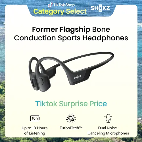 SHOKZ OpenRun Pro Open-Ear Bluetooth Bone Conduction Sport Headset - Electronic Audio Device, Sweat-Resistant Wireless Earphones with Premium Deep Bass, Built-In Mic for Hands-Free Calls,back to school,back to school haul