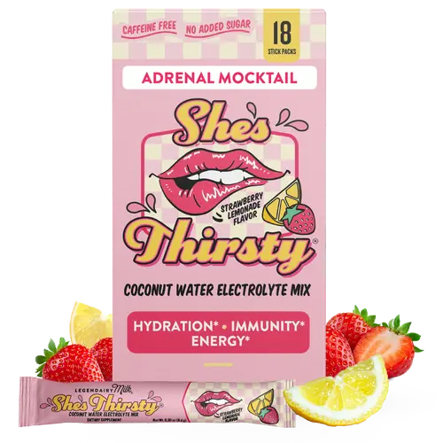 She’s Thirsty Adrenal Cocktail Powder - Legendairy Milk - Coconut Water Electrolytes Mix - No Sugar Added - Drink