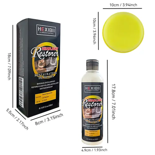 Headlight Restorer Kit - Car Care Solution for Oxidation Yellowing, Automotive Cleaning Tool for Cars/Motors, Boosts Visibility, Prioritizes Safety First, Brightens In Minutes,back to school,back to school haul