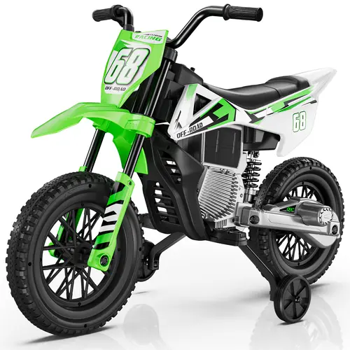 LIGIANT #sohochic S6 12V Toddler Motorcycle, 2x25W Ride-On Motorbike with Wireless Audio, Self-Control Throttle Grip, Training Wheels, Batteries Included (Yes), Ideal Gift for Kids Aged 3-8