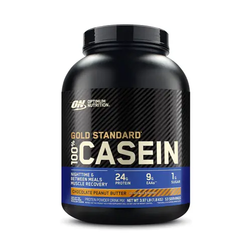 Optimum Nutrition Gold Standard 100% Micellar Casein Protein Powder, 53 Servings, 24g Gold Protein Supplements for Workout, Muscle Support & Natural Energy