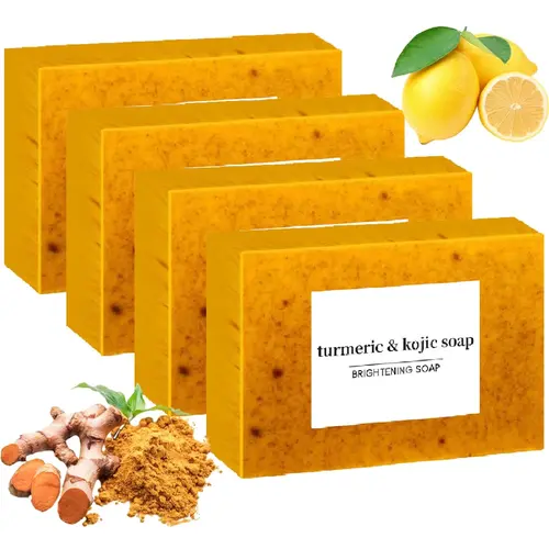 Kojic Turmeric Cleanser Soap - Facial & Body Cleanser for Skin Brightening, Beauty Products for Skincare & Body Care