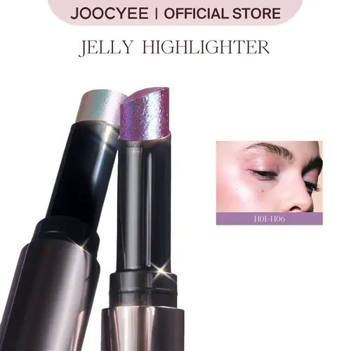 JOOCYEE Jelly Eyeshadow Stick Highlighter Stick, Water-Resistant Cosmetics for a Brightening Dewy Glow, Buildable Shimmer for Face & Body, Beauty, Makeup, Enhance,Back to school,Party