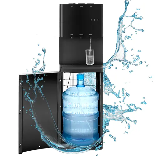 3-in-1 Bottom Loading Water Dispenser – Hot, Cold & Room Temp, Compressor Cooling, Stainless Steel Freestanding, No Heavy Lifting Safety Protection Fast Heating,back to school,back to school haul