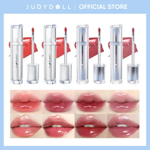 JUDYDOLL Multi-Piece Ice Watery Lip Gloss, Blur, Waterproof Long-Lasting Moisturizing Liquid Lipstick, Mirror Lip Glaze, Plumping Gloss, Not Easy To Fade, Tinted Lipstick, Diverse Shades, Makeup, Cosmetic, Refresh Look, Summerwins,back to school