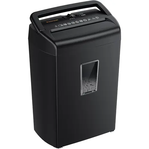 Bonsaii 8-Sheet Micro-Cut Paper Shredder, 5-Minute Runtime, 5.5-Gallon Capacity with Transparent Window, Shreds Credit Cards,Staples,and Clips C209-E,back to school,back to school haul