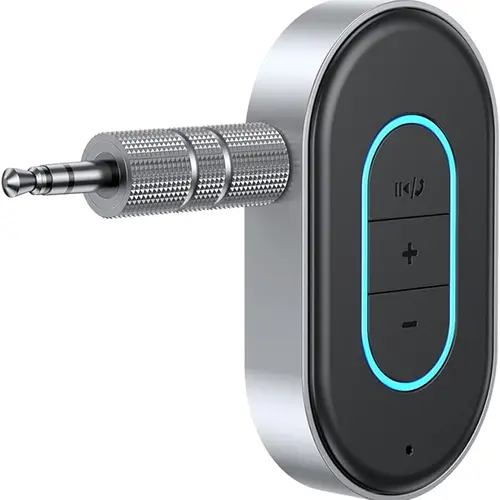VANOTOM Aux Bluetooth 5.3 Adapter for Car, Bluetooth Car Adapter 3.5mm Aux Input, Aux to Bluetooth with On/Off Switch for Car/Home Stereo/Wired Headphones/Speaker, 16H Battery Life