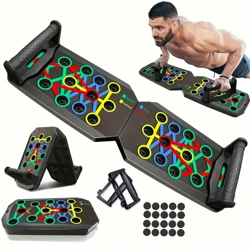 Detachable Push-Up Board - Unisex Adjustable Workout Equipment, Traveling Upper Body Workout Tool, Portable Home Gym Calisthenics Push-Up Stands for Strength Training