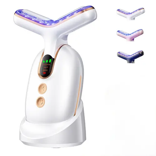Facial Massager Tool, Skin Care and Double Chin Neck Massage, Face S-culpting Tool with Thermals, Portable Facial Beauty Device, Gift, Trending Products, Beauty Instrument