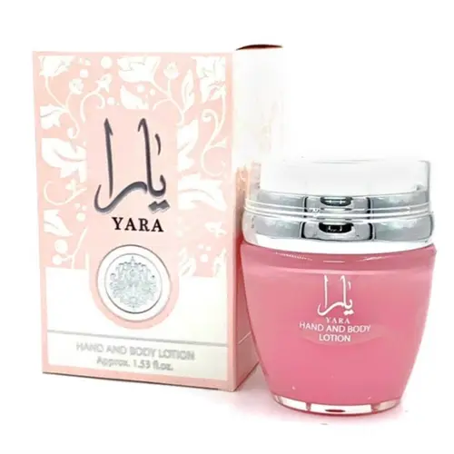 Lattafa Yara Women's Hand & Body Lotion (1.53 Oz) - Nourishing, Moisturizing Formula with Moisture, Aromatic & Added Fragrance Options, Daily Comfort Selfcare Body Care Products Skin Care Hydrator