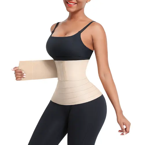 FeelinGirl Waist Trainer for Women Sauna Trimmer Belt Girdle Waist Cincher Tummy Wrap Plus Size Snatch Me Up