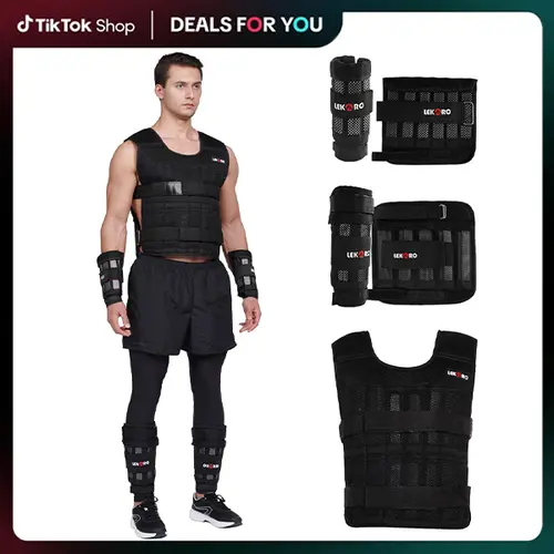 LEKARO Adjustable Weighted Vest - Weights Training Gear for Home Workout, Toned Arms & Shoulders, Strength Building