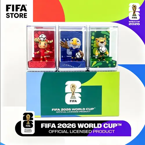 FIFA Official Licensed 2026 World Cup Mascot 3D Figure Set USA, Canada & Mexico Soccer Collectibles | Premium Fan Souvenir Limited Edition 2026 World Cup Mascot Figurine North America Soccer Fan Gift | USA Canada Mexico Collectible Toy Set