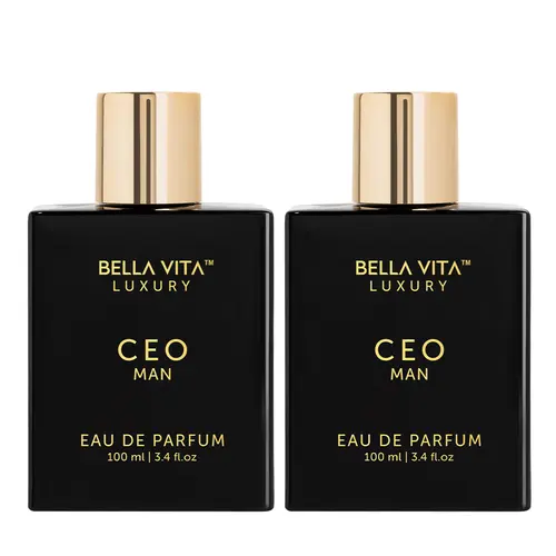 Bella Vita Luxury's CEO Man x 2 |  Eau De Parfum | Lemon, Lavender, Tonka & Agarwood | Long Lasting Perfume for Men | 15% Perfume Oil Concentration | Vegan Perfume | 3.3 Fl.oz