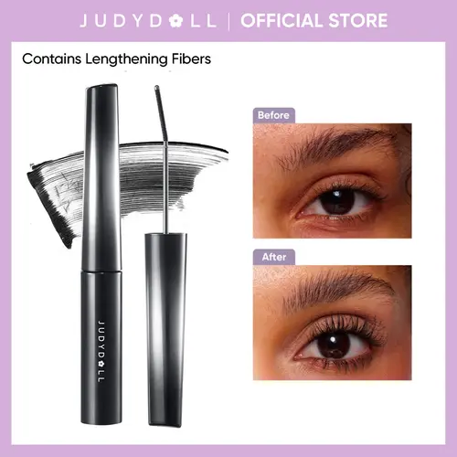 JUDYDOLL PRO 3D Curling Eyelash Iron Mascara, Curling Effect, Long-Lasting Wear, Volumizing Formula, Easy Application, Smudge-Proof, Water-Resistant, Makeup, Cosmetics, Party, Holiday Gift, Refresh Look, Summerwins, Water Proof, (3G) 6°Curling Design #01B