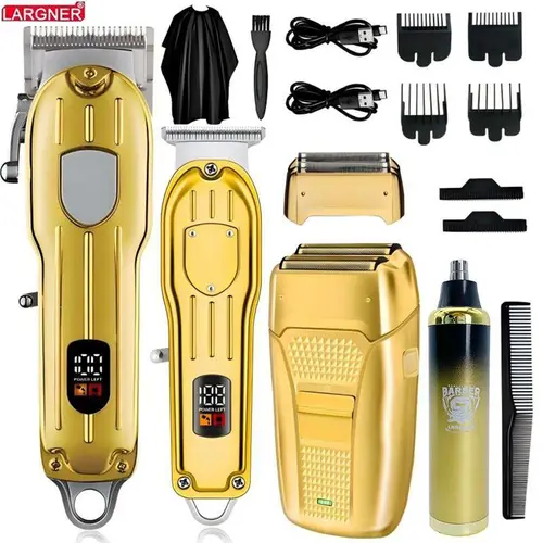 4 in 1 Hair Cutting Grooming Kit, Hair Cutting Tool, 1 Set Professional Diffuser Hair Clippers and Shaver Set, Cordless Beard Trimming for Men, Rechargeable Barber Clippers Set, USB Rechargeable, Hair Trimmer Set, Haircut Kit, Barber Equipment