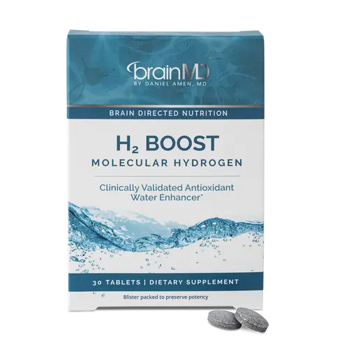 H2 Boost | BrainMD | 30 Tablets | Cellular Energy & Antioxidant Support | Healthy Aging & Mental Clarity | Molecular Hydrogen with Magnesium