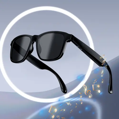 Smart Glasses Listenable Songs,Wireless Headphone Smart Glasses for Mobile Phone,200H Standby Time Long Battery, Athletic/Outdoor UV Protection and Voice Control Audio Charging Earbuds,back to school,back to school haul