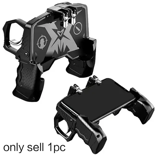 Integrated Mobile Game Controller, Gamepad Trigger for Shooting Games on iPhone and Android Phones, Ergonomic Controller Grip, Gaming Products, Gaming Items