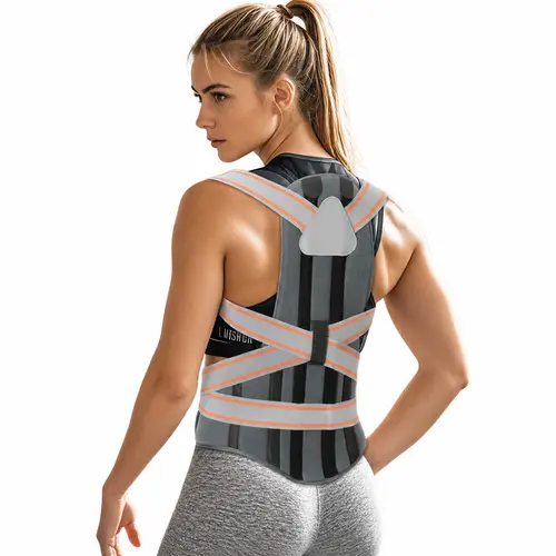 Posture Corrector AULEXMED [DealsForYouDays], Adjustable Back Support Brace with Dual Aluminum Strips for Men & Women, Breathable Design for Daily Wear