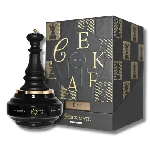 Armaf Checkmate King Eau de Parfum (EDP) Spray for Men - 3.4 Oz Aromatic Citrus Vanilla Scent, EDP Perfume Fragrance, Fragrance Parfum, Men's Cologne, Guys Gifts, Cool Gifts for Guys