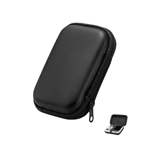 WUDS Rugged EVA Shell Carrying Case - 80g Lightweight for Easy Carrying, Absorbs Daily Bumps, Protective Box for Retro Handheld Game Consoles R36S/RG35, Black Portable Accessory