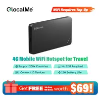 GlocalMe U3 4G LTE Mobile Hotspot, Portable WiFi Hotspot for Travel in 200+ Countries, No SIM Card Needed, 10 Connected Devices and Global 1GB Data 90 Days, Pocket WiFi Hotspot Device,back to school,back to school haul