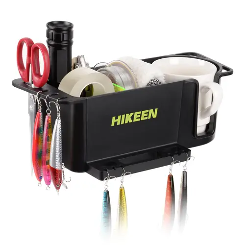 Multifunctional Boat Caddy Organizer with Cup Holder - Universal Fit for Boat, Kayak, Pontoon - Fishing Tool Holder, Marine Environment Fishing Accessories