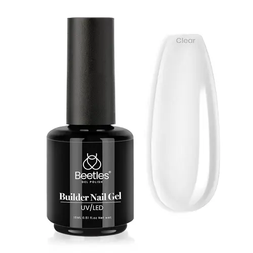 Beetles 7-in-1 Durable Builder Gel Nail Polish - Manicure Strengthener, Extension Hard Gel with Brush, Cosmetic for Holiday Nail Art, Gift for Girls