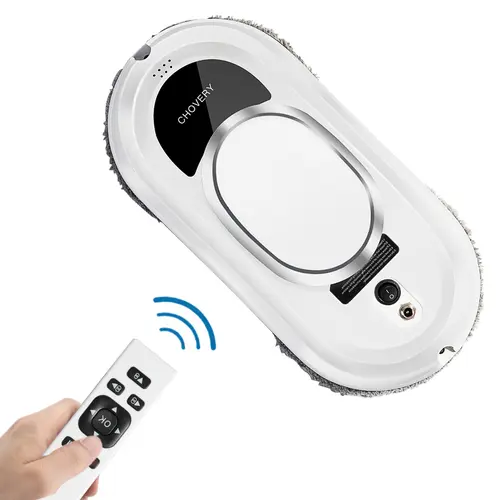 CHOVERY Smart Glass Cleaning Robot with 5600Pa Super Suction and Remote Control for Windows/Tiles/Doors