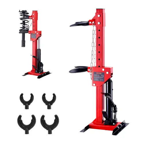 【Summerfinds】VEVOR Strut Spring Compressor 4.5 Ton/9920 LBS Hydraulic Jack Capacity1 Ton Rated Compression ForceAuto Strut Coil Spring Compressor ToolHydraulic Spring Compressor for Strut Spring Removing,car accessories