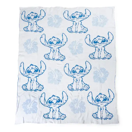 Jay Franco Disney Feather Knit Blanket – 50" x 60" Inch Soft & Cozy Plush Throw for Bedroom & Couch Décor, Official Licensed Product Lilo and Stitch, Angel, Winnie The Pooh, Wall-E