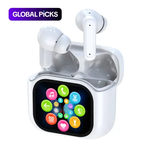 HITOZON Waterproof Sports Earphones, Fitness Earphone, In-Ear True Wireless Earbuds with Touchscreen Charging Case, Everyday Earbuds, Stereo Wireless Earbuds with Noise Reduction, Chargeable for Smartphones, Computers and Laptops