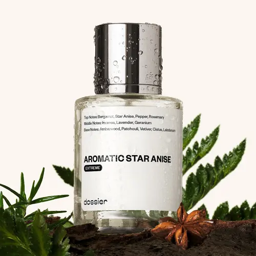 Aromatic Star Anise Extreme, Dossier, Men Perfume, 50ml, Bergamot, Star Anise, Lavender, Patchouli, Amberwood, Vetiver