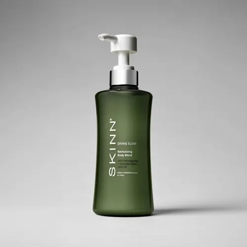 SKINN Cosmetics: Divine Elixir Revitalizing Ayurvedic Body Blend Refreshing and Hydrating Body Lotion Lightweight Moisturizer Moisture Smooth