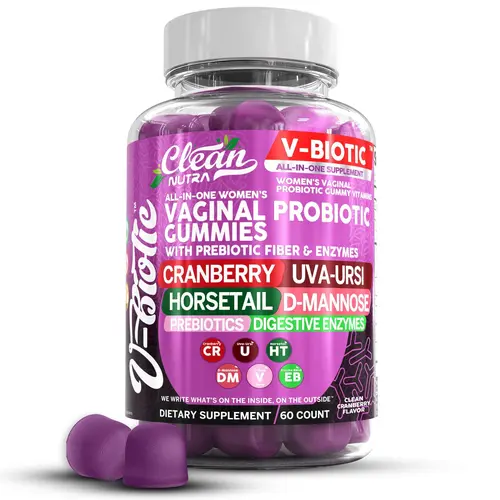 Clean Nutra Prebiotics Fiber & Enzymes, Cranberry, Uva Ursi, Horestail & D-mannose for Women's Digestive Health Gummies – VBiotic