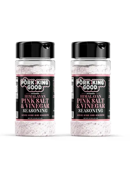 2 Pack Pork King Good Himalayan Pink Salt & Vinegar Seasoning