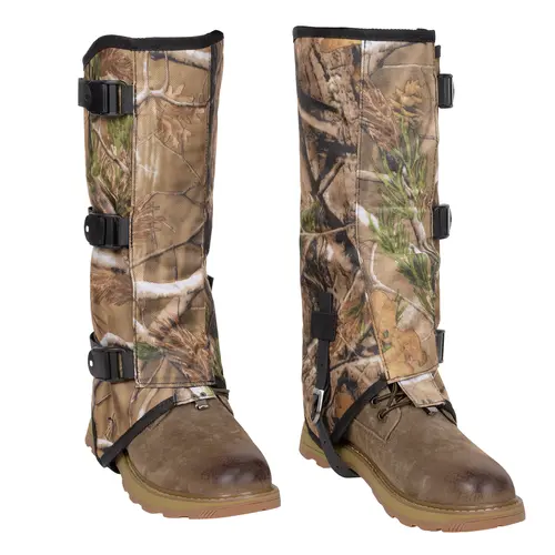 Hikeen Unisex Camouflage Nylon Adjustable Boot Gaiters, Waterproof Snake Bite Protection for Lower Legs, Outdoor Hiking Walking Gear for Adventurers