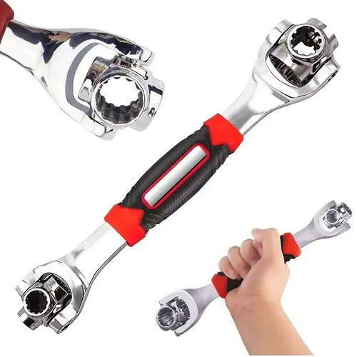52 in 1 Multifunctional Socket Wrench, 360 Degree Rotating Head Socket Wrench, Combination Wrench Set, Universal Double-ended Wrench Tool, Heavy Duty Hand Tools for Home & Car Repair