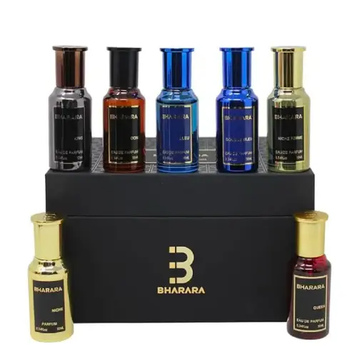 Bharara Collection Miniatures Gift Set, Aromatic Unisex Fragrance Eau de Parfum, 7 Pcs x 10ml Perfumes for Women, Single Item Fragrance Product