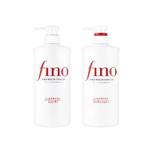 Fino Repair Shampoo & Conditioner 550ml+550ml  - Intensive Repair, Moisture & Strengthening - for All Hair Types Cleanser Cleansing Hydrate Flower