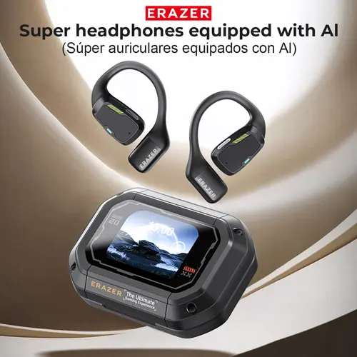 ERAZER XP6 Wireless Earbuds OWS Open Bluetooth 6.0 Earphones Support Playing Music Phone Calls Wireless Headphones,High Sound Qulity, IPX5 Waterproof & Sweatproof